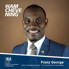 Announcing our 9th and final Chevening Scholarship Winner for 2020: Franz  George from St Vincent and the Grenadines. 🇻🇨 Franz hails from the  community known as Diamond in St. Vincent and the