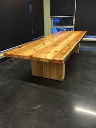 Reclaimed Cedar Table This Table Is 4 Feet Wide By 12 Feet Long And 3 Inches Thick All Boards Are Recovered From Cedar Power Cedar Table Trending Decor Table
