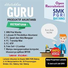 Smk Pgri Batang Lowongan Kerja Guru Smk Dibutuhkan Facebook