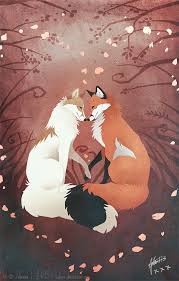 Valentine S Foxes By Lhuin On Deviantart Fox Art Animal Art Animal Drawings