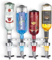 If you're looking for a fun new way to mix up your favorite cocktails, try an easy diy liquor dispenser. Amazon Com Final Touch 4 Bottle Wall Mounted Liquor Dispenser Bar Caddy Fta1804 Beverage Serveware