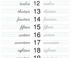 In the cursive form it becomes , and this was frequently used for two in germany until the 18th century. Trace Copywork Set For The Numbers One To Ninety Nine In Cursive That Resource Site
