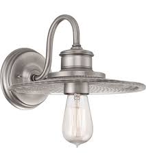 Quoizel Lighting Admiral 1 Light Wall Sconce In Antique Nickel Adm8701an Wall Sconce Lighting Wall Lights Sconces