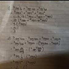 Maybe you would like to learn more about one of these? 1 Nilai 3 Log 1 6 X 6 Log 125 X 5 Log 1 27 2 Nilai Dari 3log 1 540 6log 300 3log 60 6log Brainly Co Id