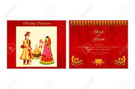 Indian Wedding Invitation Vector Illustration Of Indian Wedding Invitation Card Royalty Free Regiosfera Com Indian Wedding Invitation Cards Indian Wedding Cards Hindu Wedding Cards