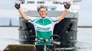 Four grannies with lots of bbc. Galloway Grandmother Mavis Paterson Finishes 960 Mile Cycle Challenge Bbc News