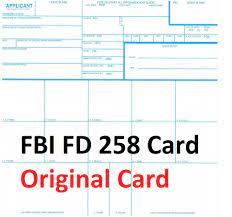 If you go to a law enforcement agency or private. Fingerprint Cards Applicant Fd 258 Pcc Card Original International Forensic Sciences Ifs