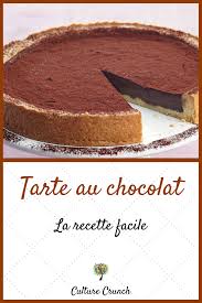 Tarte Au Chocolat La Recette Facile Recette Tarte Chocolat Tarte Au Chocolat Gateaux Et Desserts