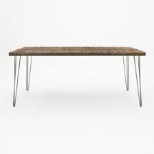 Contemporary style perfect for the modern home and entertaining. Ouseburn Hairpin Leg Solid Wood Dining Table