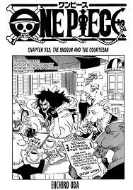 one piece chapter 932 the shogun and the courtesan page 1 manganelo com