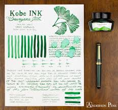 Thinkthursday Kobe 35 Suwayama Leaf Green Anderson Pens Pen And Paper Fountain Pen Ink