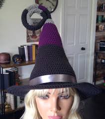 Witches Hat, Warlock Hat, Curly Witch Hat