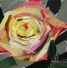 Blushing Rose Original Floral Oil Painting By Moulton 4 X 4 Etsy Floral Oil Paintings Rose Art Flower Painting