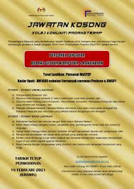 Mampu memberi komitmen kerja dengan baik dan celik ict. Jawatan Kosong Kolej Komuniti Pelbagai Negeri Jobcari Com Jawatan Kosong Terkini