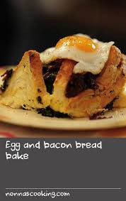 Egg And Bacon Bread Bake Recipe Baked Dinner Recipes Recipes Fish Dinner Recipes Easy