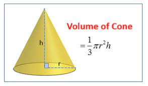 The base happens to be a circle so you must use the area of a circle formula to calculate the area of the base. Volume Of Cones Formula Video Lessons Examples Step By Step Solutions