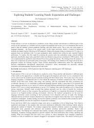 Seluruh operasi harus german italian english dutch french spanish danish latin finnish swedish norwegian russian czech croatian. Pdf Exploring Students Learning Needs Expectation And Challenges