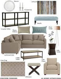 Interior Design Concept Development Boards Jill Seidner Interior Design Online Design Interior Living Room Furnishings Interior Design Living Room Designs