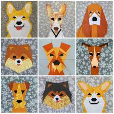 Dog Quilt Block Patterns Animal Quilts Dog Quilts Paper Quilt