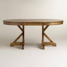 Round To Oval X Base Extension Table World Market Oval Dining Room Table Oval Kitchen Table Oval Table Dining