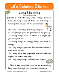 Reading in the content area is often overlooked by many language arts teachers. Reading Comprehension Worksheet Living Nonliving Science Reading Reading Comprehension For Kids Reading Comprehension