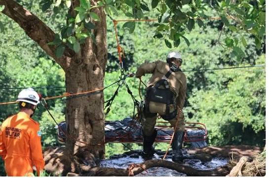 Campo Grande: Corpo encontrado no Inferninho tem marcas de violência, diz  delegado Junto ao corpo do homem encontrado na Cachoeira do Inferninho, na  manhã deste domingo (22), não foram encontrados documentos que