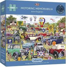 Those who work at an aut. Motoring Memorabilia 1000 Piece Jigsaw Puzzle Gibsons Jigsaws Gift For Him