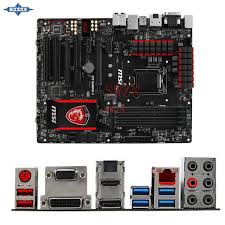 Original Used Desktop Motherboard For Msi Z97 Gaming 5 Z97 Support Lga 1150 4 Ddr3 Support 32g 6 Sata3 Usb3 0 Atx Motherboard Computer Components Msi