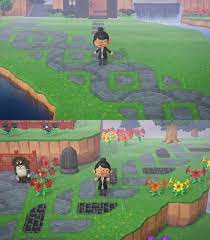 Been Experimenting With Diagonal Path Layouts Lately And I Really Love These Two That I Came Up With Animal Crossing New Animal Crossing Animal Crossing Game