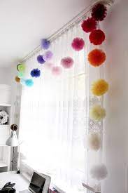 Tulle Garland Tulle Pom Pom Balls Tulle Pompom Puffs Kids Garland Make Your Own Garland Party Decor Diy Girls Bedroom Garland Nursery Rainbow Garland