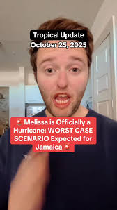 10/25/25: 🚨 Melissa is officially a hurricane and is poised to make a  direct strike