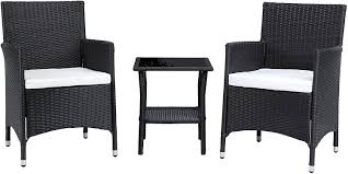 Check spelling or type a new query. Buy Baner Garden 3 Pieces Outdoor Furniture Complete Patio Cushion Pe Wicker Rattan Garden Dining Set Full Black Online In Indonesia B01892z2k8