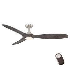 Home Decorators Collection Canterbury 60 In Integrated Led Indoor Brushed Nickel Ceiling Fan With Light Kit And Remote Control Sw17b2l Bn The Home Depot In 2020 Brushed Nickel Ceiling Fan Ceiling