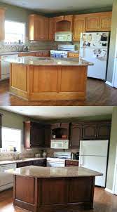How To Gel Stain Your Cabinets With Ease Diy Kitchen Renovation Stained Kitchen Cabinets Staining Cabinets