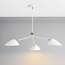 Curvilinear Mid Century Chandelier In 2021 Mid Century Chandelier Mid Century Modern Pendant Lamp Chandelier In Living Room