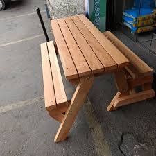 How To Build A One Piece Folding Picnic Table Out Of 2x4 Lumber Buildeazy Folding Picnic Table Picnic Table Picnic Table Bench