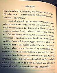 Favorite Paragraph In The Entire Book Page 260 Yea I Know The Page Numbers John Green Books John Green The Fault In Our Stars