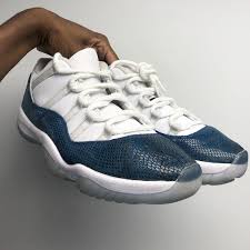 Air Jordan 11 Low Navy Blue Snakeskin In 2020 Air Jordan 11 Low Air Jordans Jordan 11 Low