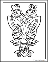 Celtic ornament design from book of kells coloring page | free printable coloring pages. 90 Celtic Coloring Pages Irish Scottish Gaelic Kids Adults Pdf