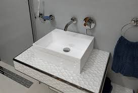 Or, j'ai un robinet à tête céramique qui goutte. Vasque Elayla Sans Trou De Robinet En Ceramique Blanc 500x130x450 Mm