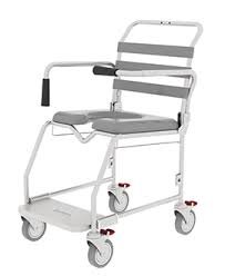 Shower Commode Mobile Practical Shower Commode Chair With Wheels Aidacare