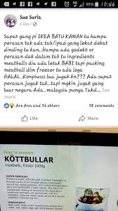 For so long, they were not available to us as the original version consists of beef and pork. Isu Meatball Ikea Haram Ke Halal Tv Diana Malaysia Facebook