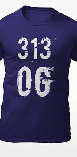 313 O G T Shirt Urban Clothing Men Detroit Shirts Urban Outfits