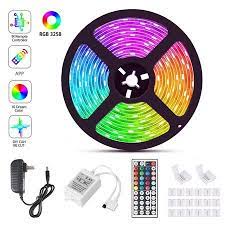 Eeekit 16 4ft Rgb 5050 3528 Flexible Led Strip Lights Color Changing 150 300 Leds Light Strips With Remote Power Supply Walmart Com Led Strip Lighting Led Tape Lighting Strip Lighting