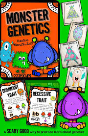 Monster Genetics Traits Heredity And Fun All In One Genetics Lesson Teaching Biology Genetics Activities