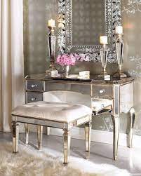 Amazing gallery of interior design and decorating ideas of mirrored vanity in bedrooms, closets, nurseries, bathrooms by elite interior designers. Beautiful Mirrored Vanity Mirrored Furniture Mirrored Vanity Desk Interior