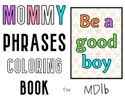 Mdlb Quotes Coloring Book for Mommy Domme & Little Cute Kink - Etsy