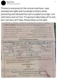 Sean Ford Arrested During Peaceful Protest - TheSword.com