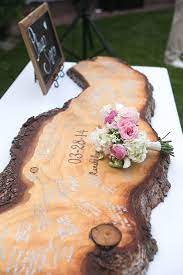 Rustic Wedding Decoration Wedding Guest Book Table Wedding Backyard Reception Wedding Guest Signing