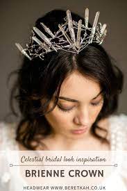 Brienne Quartz Crown Crystal Crown For A Whimsical Bride Etsy Haarzubehor Kristalle Kopfschmuck